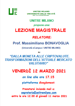 criptovalute Unitre Milano