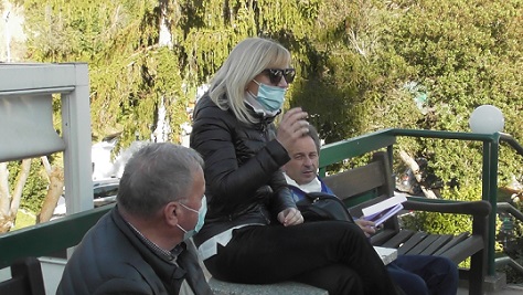 il presidente del Circolo Tennis Spezia Alessandro Caporilli con la consorte signora Monica
