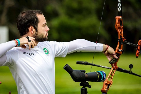 Alessandro Paoli al tiro al GP di Antalya (foto World Archery Europe)