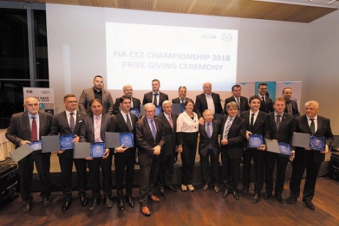 Cerimonia di Premiazione FIA-CEZ 2018 Lubiana