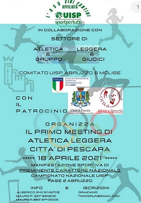 Meeting di Atletica Leggera Città di Pescara 18042021