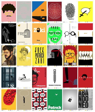 Free Patrick Zaki - 30 poster finalisti