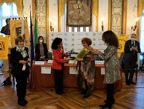 Premiazione Sabbadini da parte di Cussotto
