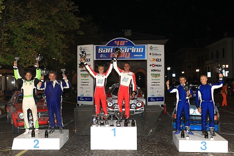 podio storico san marino rally