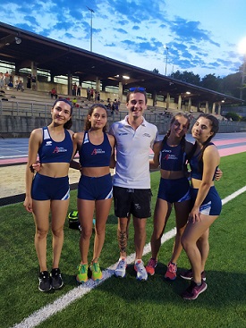 4x100 Allieve Arcobaleno con coach Giovanni Vadalà
