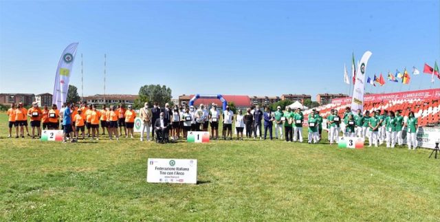 Il podio della Coppa Italia delle Regioni. Oro Lombardia, argento Emilia Romagna e bronzo Piemonte