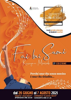 Locandina Fai Bei Suoni museo saxofono