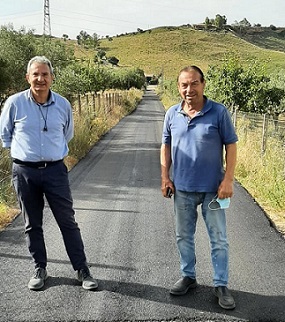 Lombardo nel corso di un sopralluogo nella prova Lannari
