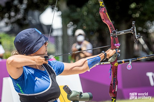 Chiara Rebagliati durante il ranking round