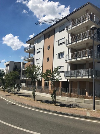 Gli esterni delle residenze Nzeb di Piacenza