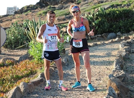 I vincitori del 10 Giro Podistico a Tappe Isola di Ustica Trofeo AMP Patrizia Errani e Calogero Di Gioia