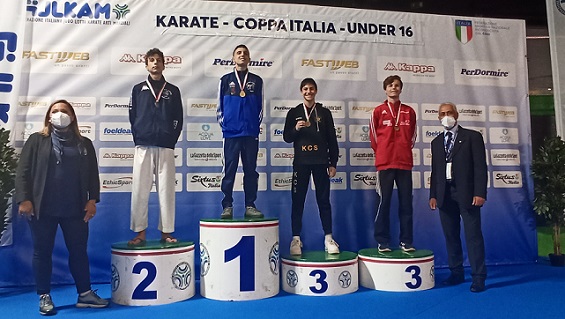 podio Karate club Savona