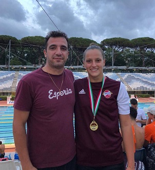A dx Francesca Zucca e il suo allenatore Marco Cara