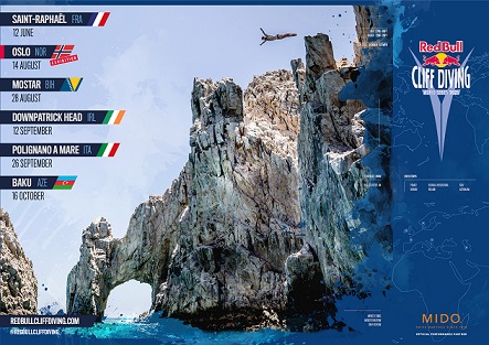 Red Bull Cliff Diving World Series 2021 Calendar