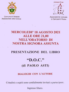 Varazze-Oratorio-NS-Assunta.18.08.2021.presetazaione-libro_D.O.C. di Paolo-Asti