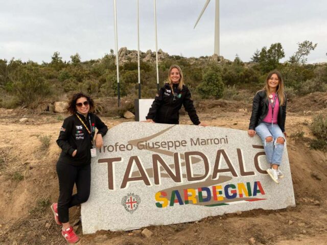 Da sinistra Michela Imperio, Rachele Somaschini e Maddalena Mureddu co-pilota PortoCervoRacing