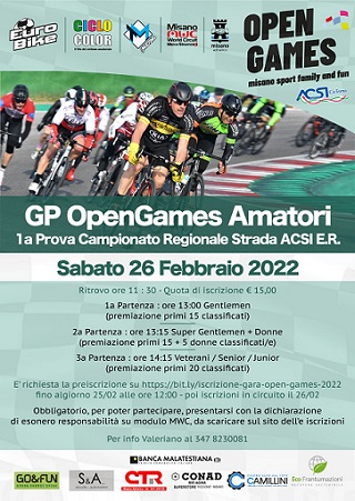 Gran Premio Open Games Amatori Gran Premio Open Games Amatori