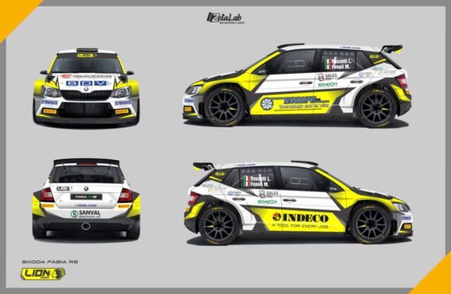 Livrea Rossetti - Fenoli Skoda Fabia R5 Lion Team