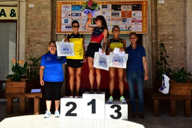 Marcia del Solleone 06072022 podio donne
