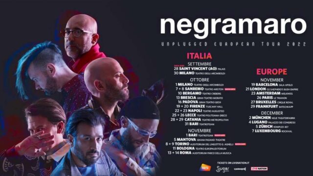 NEGRAMARO TOUR 2022