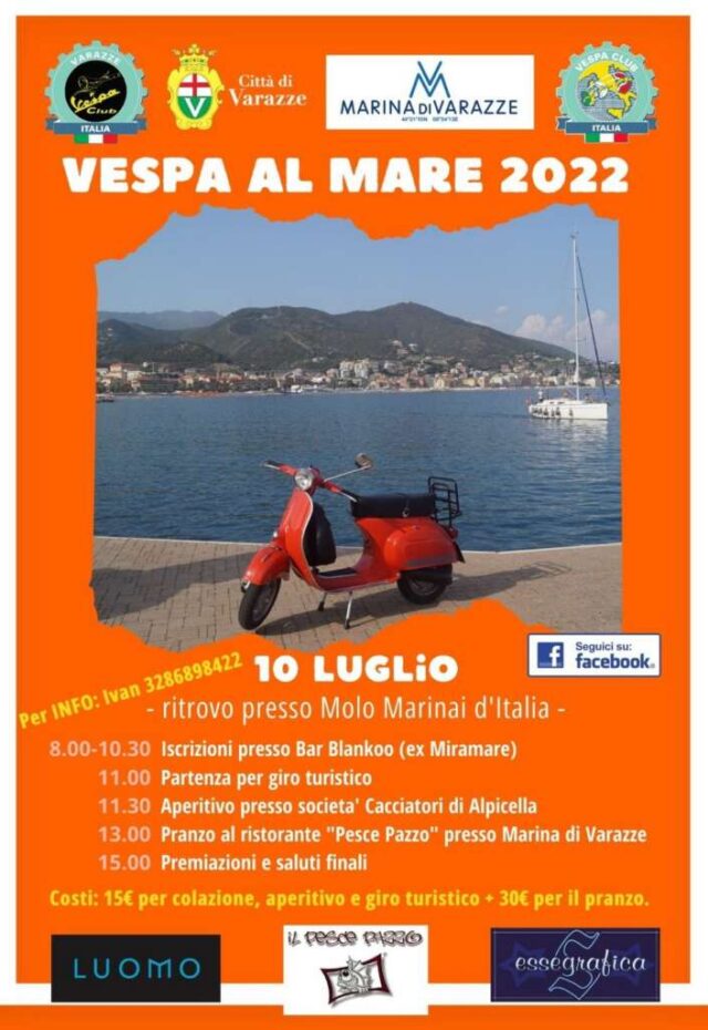 Varazze.10.07.Vespa al Mare 2022