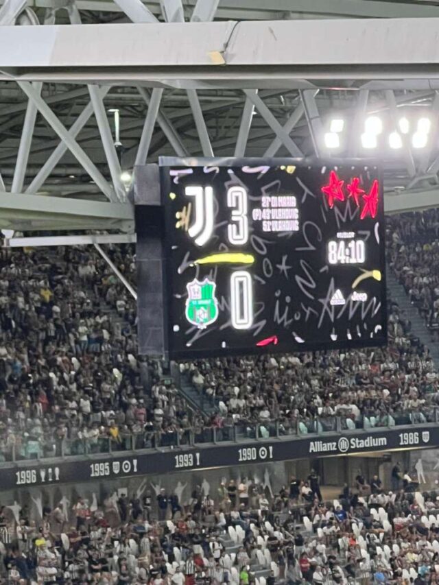 juventus sassuolo risultato
