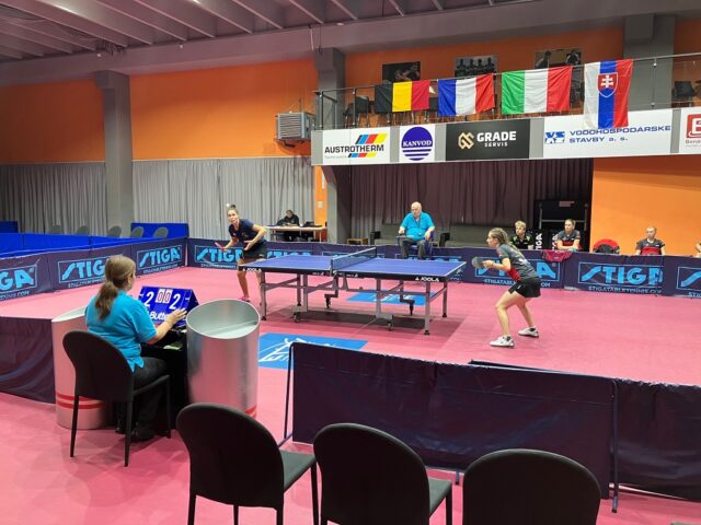 Alina Zaharia impegnata nel priomo round di Coppa Europea a Bratislava