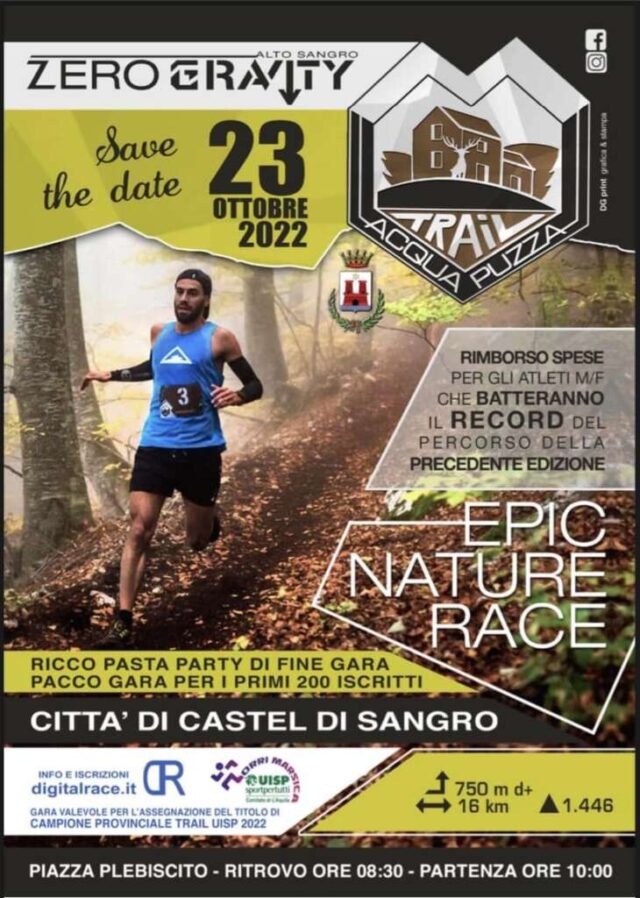 Trail dell'Acqua Puzza 23102022 locandina