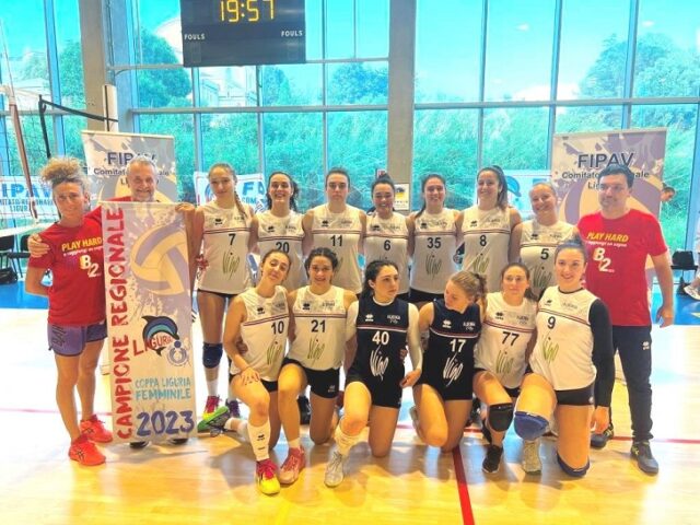 PallavoloAlbenga Volley vincitrice Coppa Liguria 2023 Pallavolo