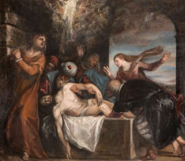 01_Tiziano Vecellio e Palma Il Giovane_Deposizione di Cristo nel sepolcro