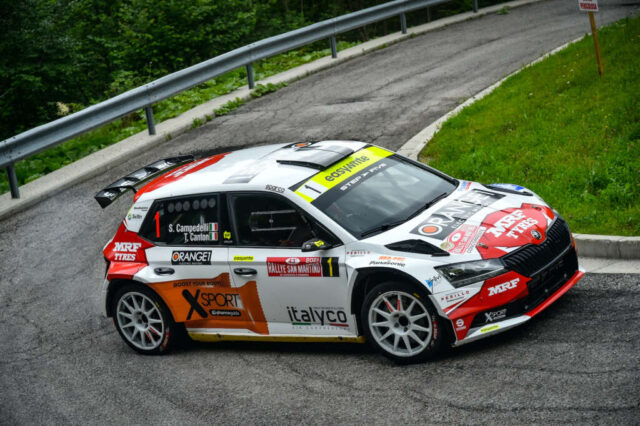 CAMPEDELLI Simone ; CANTON Tania ; SKODA FABIA RALLY2 EVO ; #1