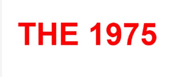 The 1975 The 1975