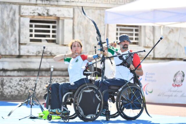 Elisabetta Mijno e Stefano Travisani argento mixed team ricurvo agli Europei di Roma