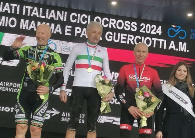 Mtbsan 16012024 Il podio di Feltre ai Camp. Italiani a Cremona