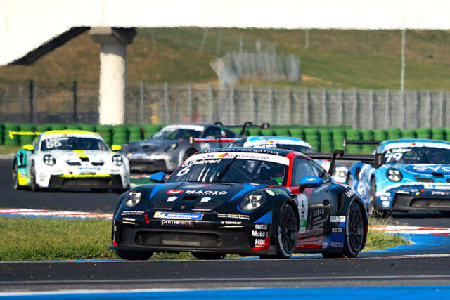 RE Guirreri action Porsche 911 GT3 Cup Misano2023