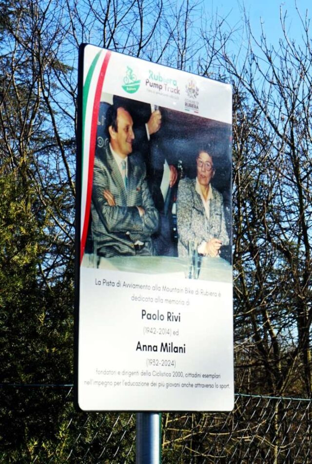 Targa in memoria Paolo Rivi e Anna Milani