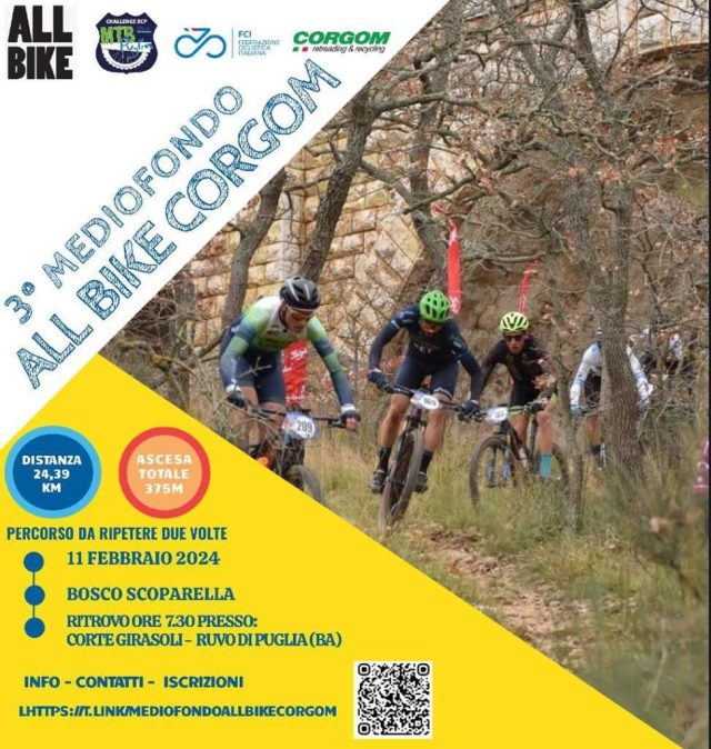 Mediofondo All Bike Corgom 11022024 locandina