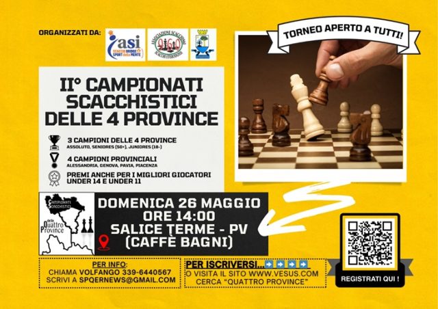 Campionati Scacchistici Quattro Province Campionati Scacchistici Quattro Province