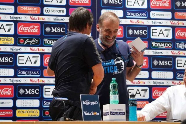 Andrea Lazzaroni sindaco di Dimaro-Folgarida e Antonio Conte