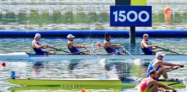 Italia in finale nel quattro senza maschile