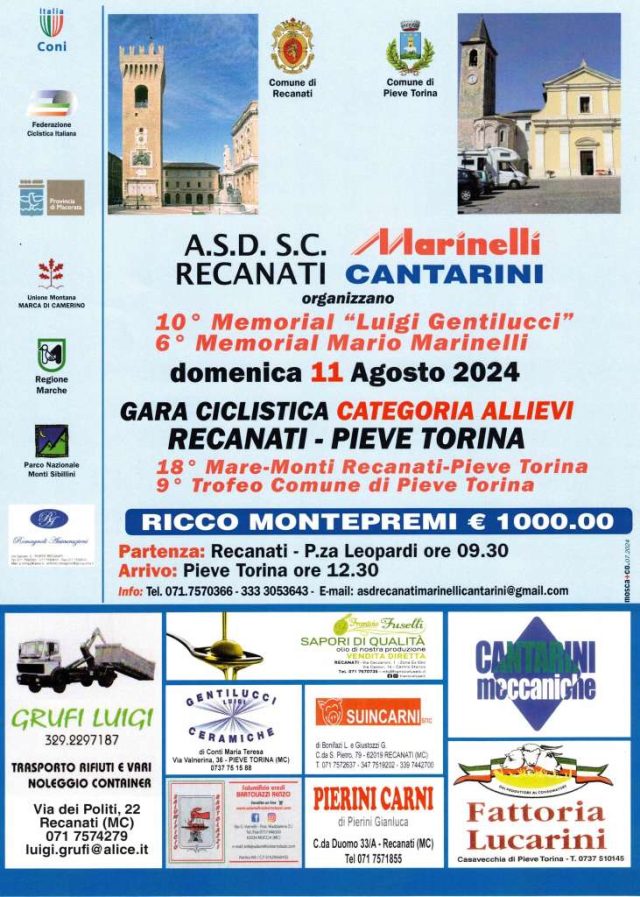 Recanati - Pieve Torina 11082024 locandina
