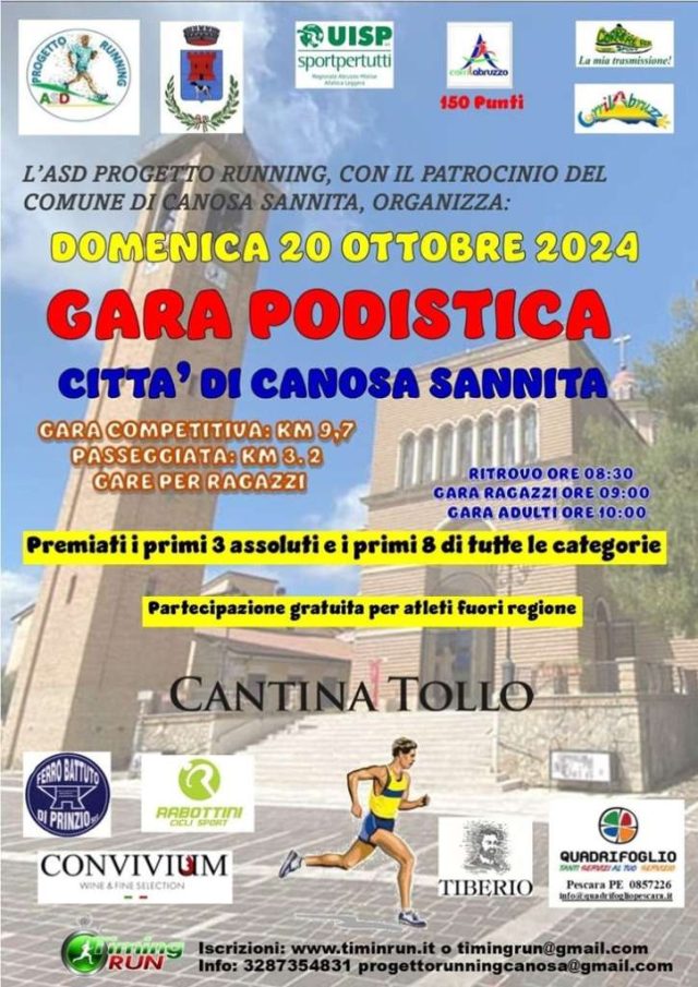 Gara Podistica Città di Canosa Sannita Gara Podistica Città di Canosa Sannita