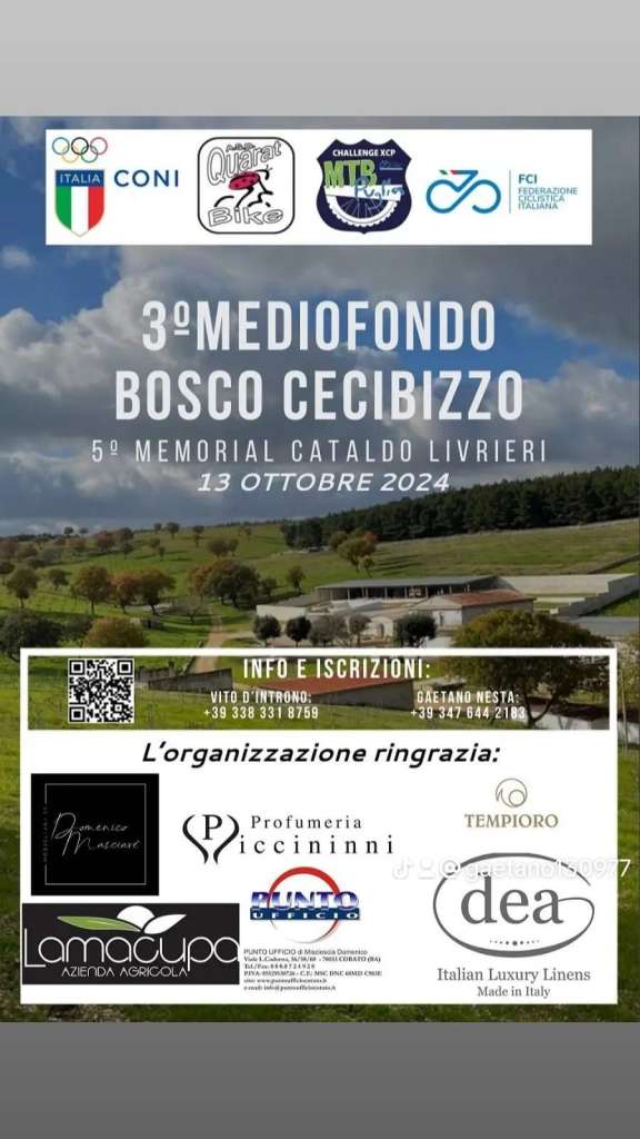 Mediofondo Bosco Cecibizzo 13102024 locandina