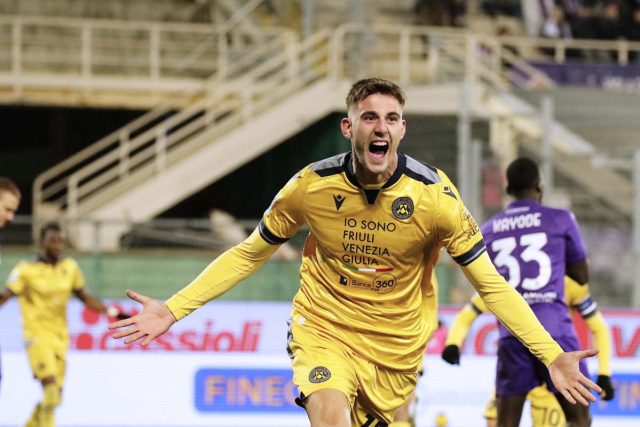 fiorentina udinese ESULTANZA LUCCA GOL L’Udinese abbatte la Viola