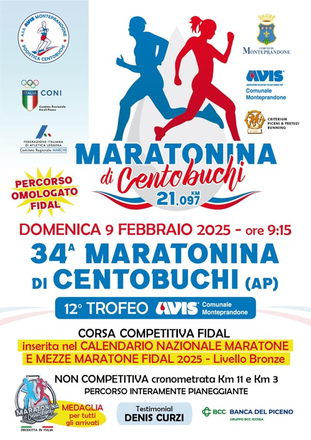 Maratonina di Centobuchi 09022025 locandina