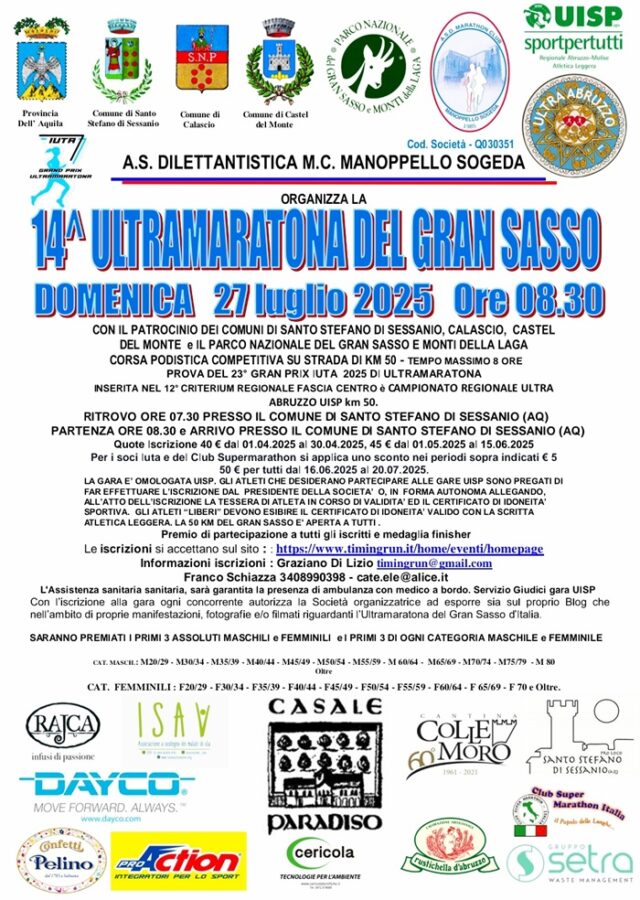 Ultramaratona del Gran Sasso Ultramaratona del Gran Sasso