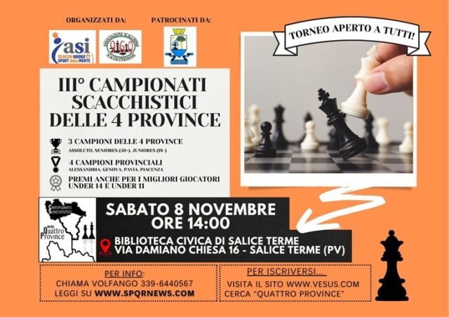 Campionati Scacchistici Quattro Province Campionati Scacchistici Quattro Province