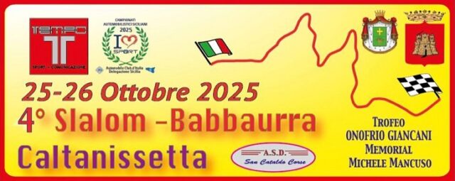Slalom Babbaurra - Caltanissetta Slalom Babbaurra - Caltanissetta