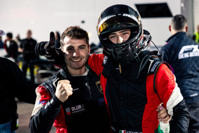 DL Mariani e Scauzillo esultano dopo le due pole position conquistate SupersportGT Misano2025