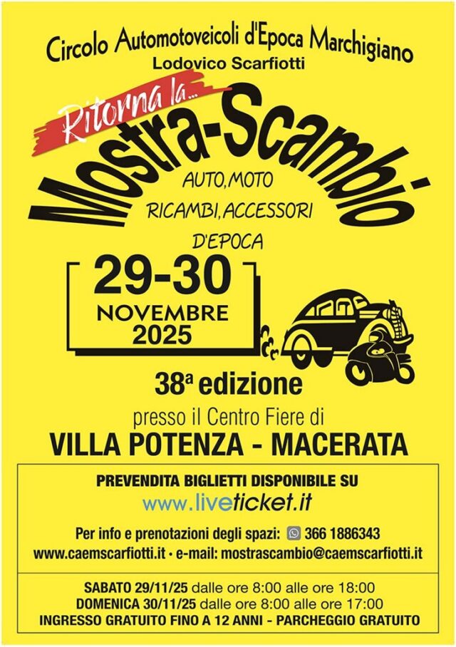 Mostra Scambio Auto Moto d’Epoca Mostra Scambio Auto Moto d’Epoca